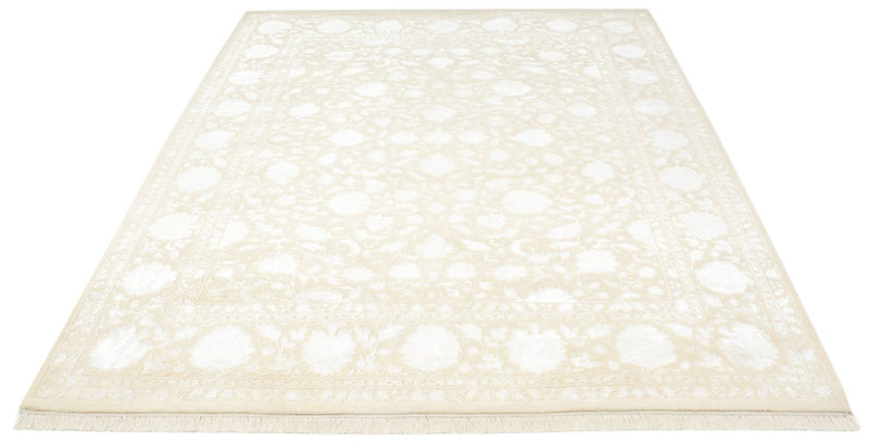 Orientalsk tæppe - 257 x 203 cm - lys beige