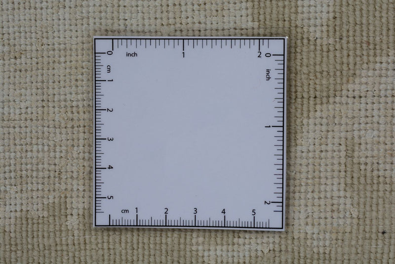 Orientalsk tæppe firkantet  - 204 x 202 cm - lys beige