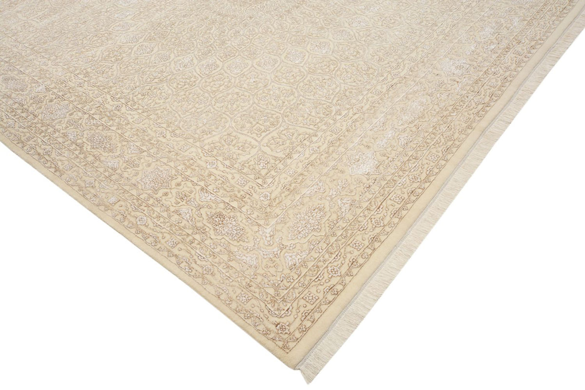 Orientalsk tæppe firkantet  - 304 x 301 cm - mørk beige