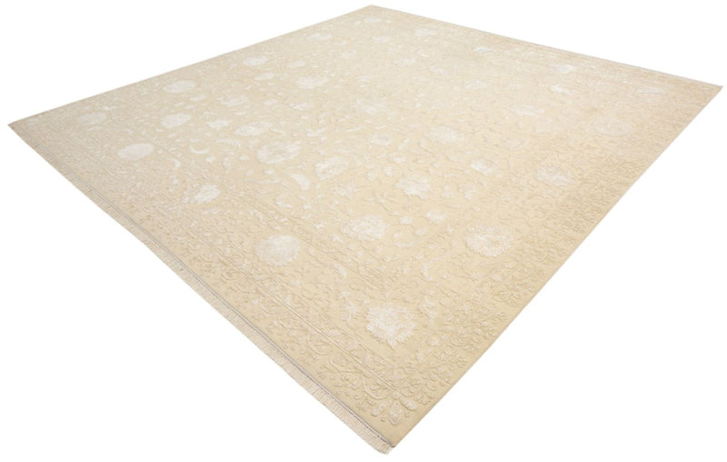 Orientalsk tæppe firkantet  - 309 x 301 cm - lys beige