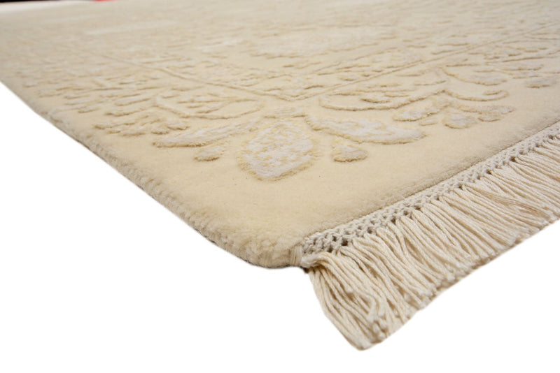 Orientalsk tæppe firkantet  - 309 x 301 cm - lys beige