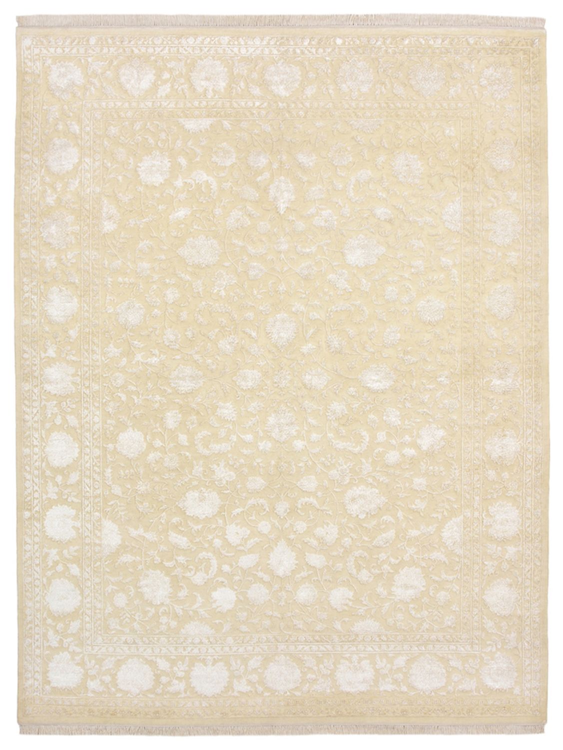 Orientalsk tæppe - 288 x 221 cm - lys beige