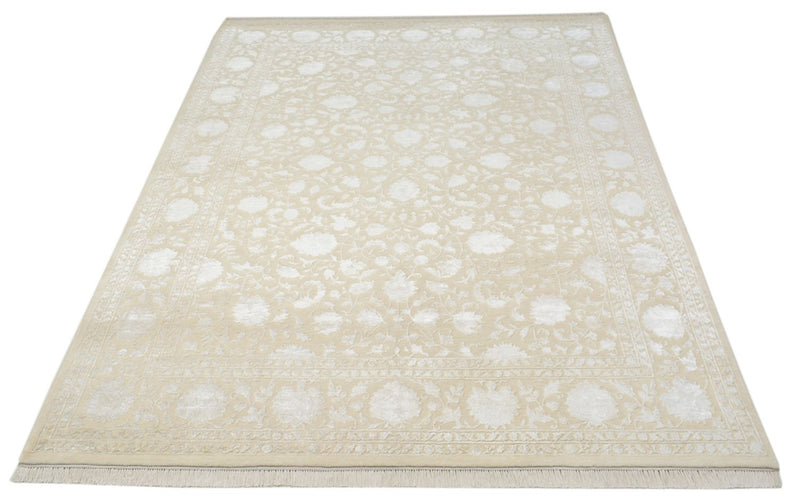 Orientalsk tæppe - 288 x 221 cm - lys beige