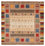 Gabbeh-tæppe - Loribaft Indus firkantet - 203 x 201 cm - flerfarvet