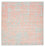 Designer tæppe firkantet  - 255 x 248 cm - orange