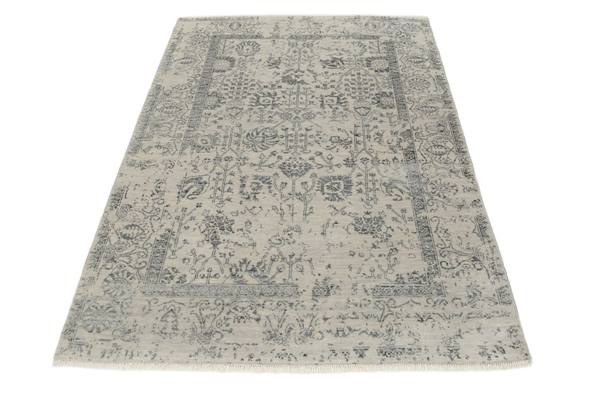 Designer tæppe - 186 x 124 cm - lysegrå