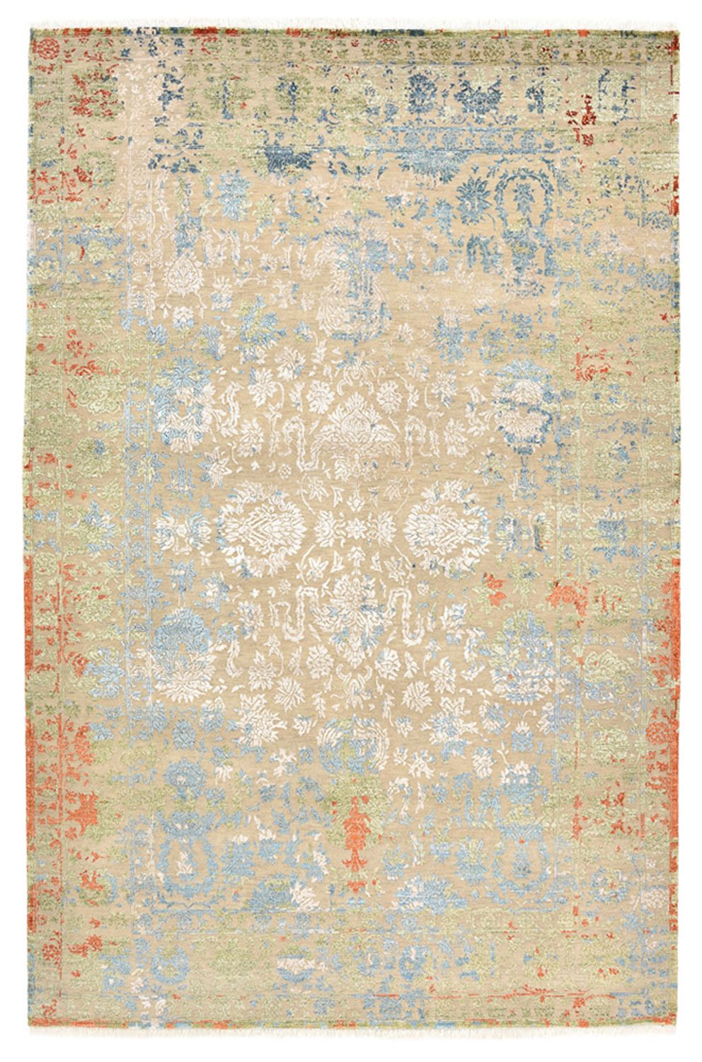 Designer tæppe - 304 x 201 cm - flerfarvet