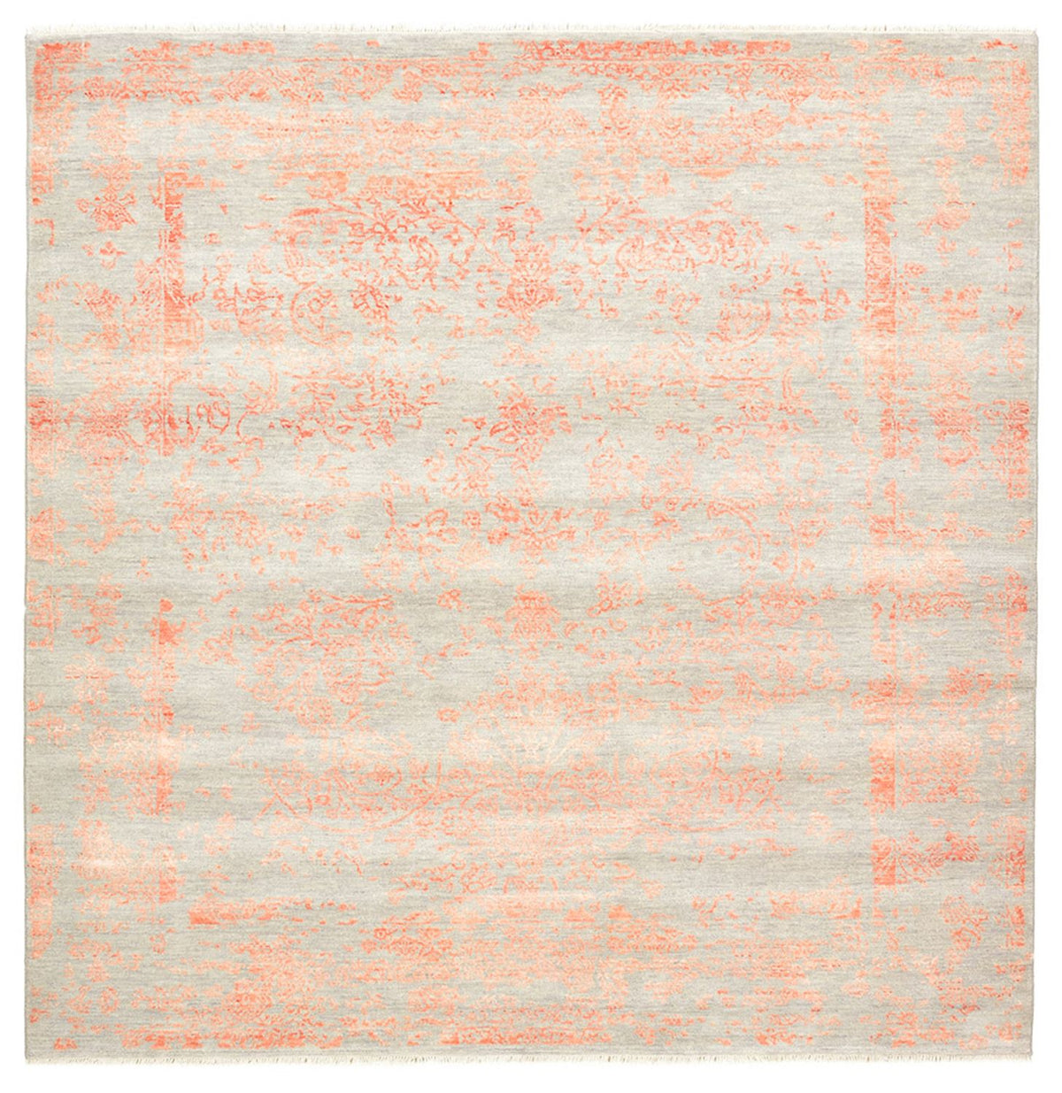 Designer tæppe firkantet  - 200 x 199 cm - lysegrå