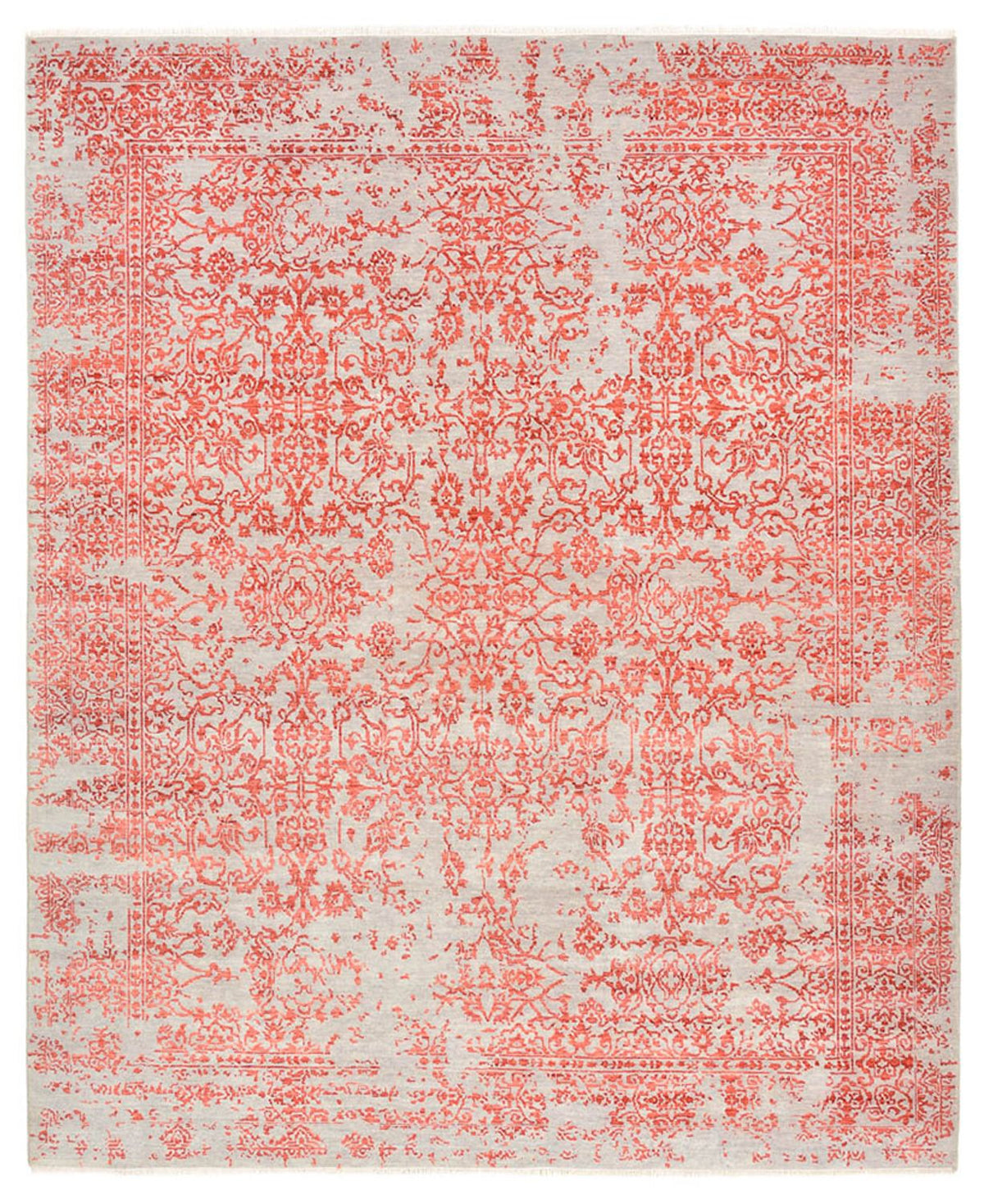 Designer tæppe - 297 x 245 cm - lysrød