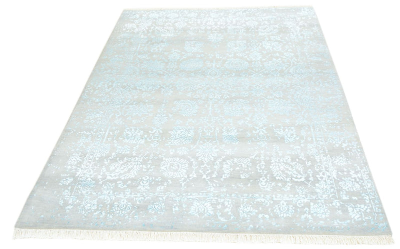 Designer tæppe - 202 x 155 cm - lysegrå