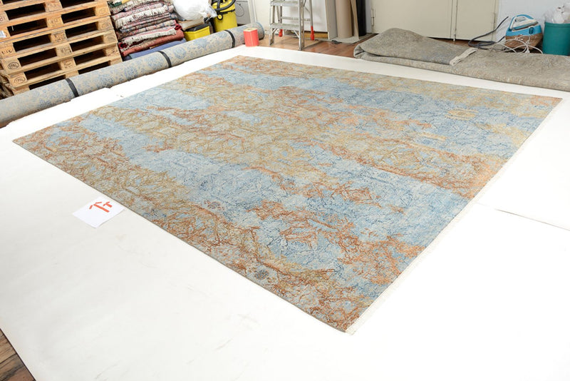 Designer tæppe - 370 x 275 cm - flerfarvet
