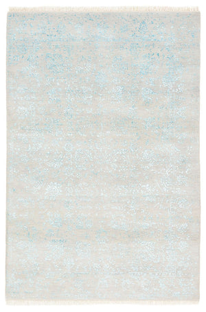 Designer tæppe - 181 x 122 cm - lysegrå