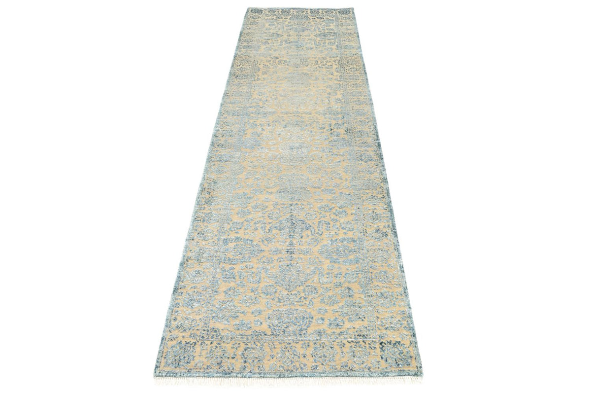 Løber Designer tæppe - 291 x 79 cm - lyseblå
