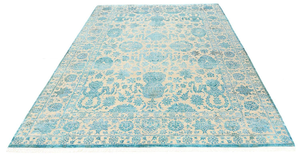 Designer tæppe - 301 x 203 cm - lyseblå