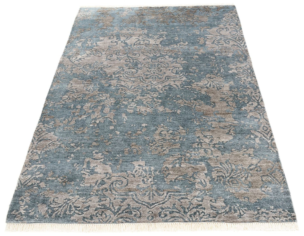 Designer tæppe - 177 x 121 cm - havblå