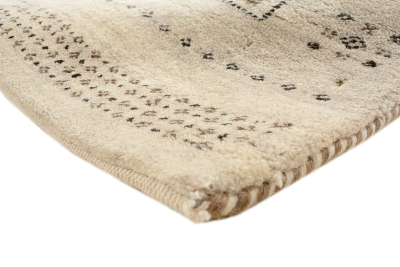 Gabbeh-tæppe - Loribaft Indus - 203 x 146 cm - mørk beige