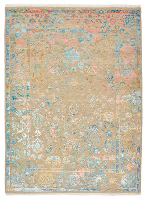 Designer tæppe - 234 x 175 cm - mørk beige