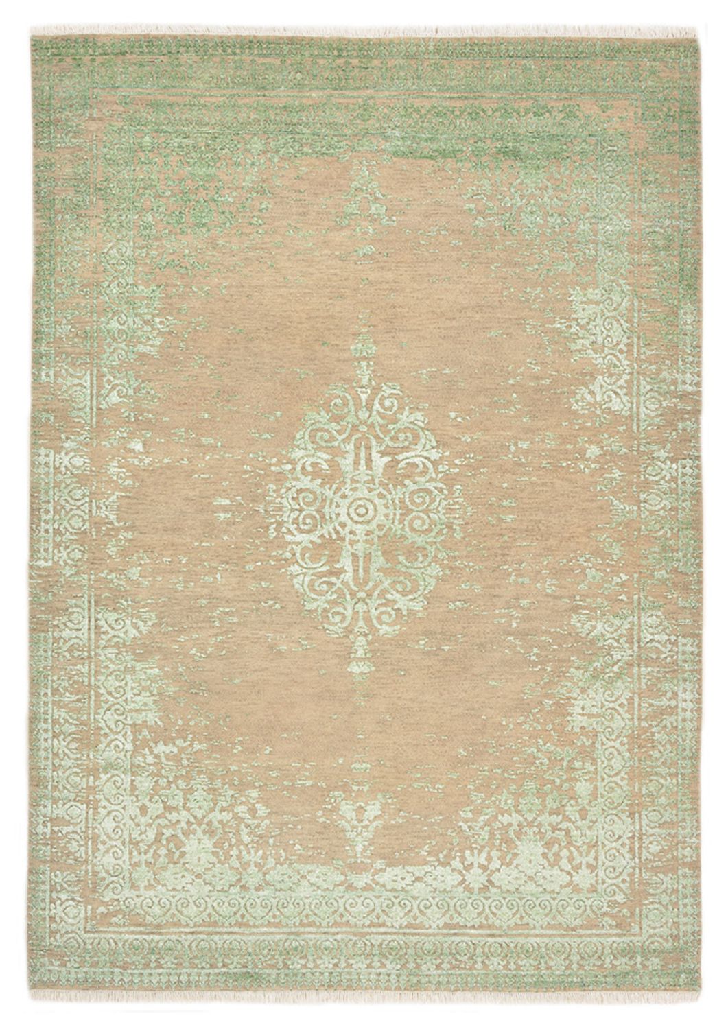 Designer tæppe - 239 x 171 cm - mørk beige