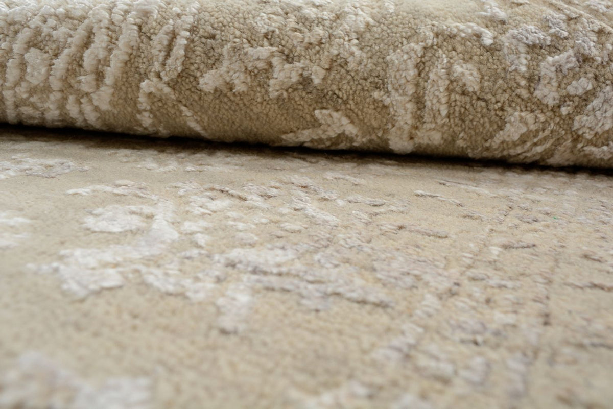 Designer tæppe - 153 x 94 cm - mørk beige