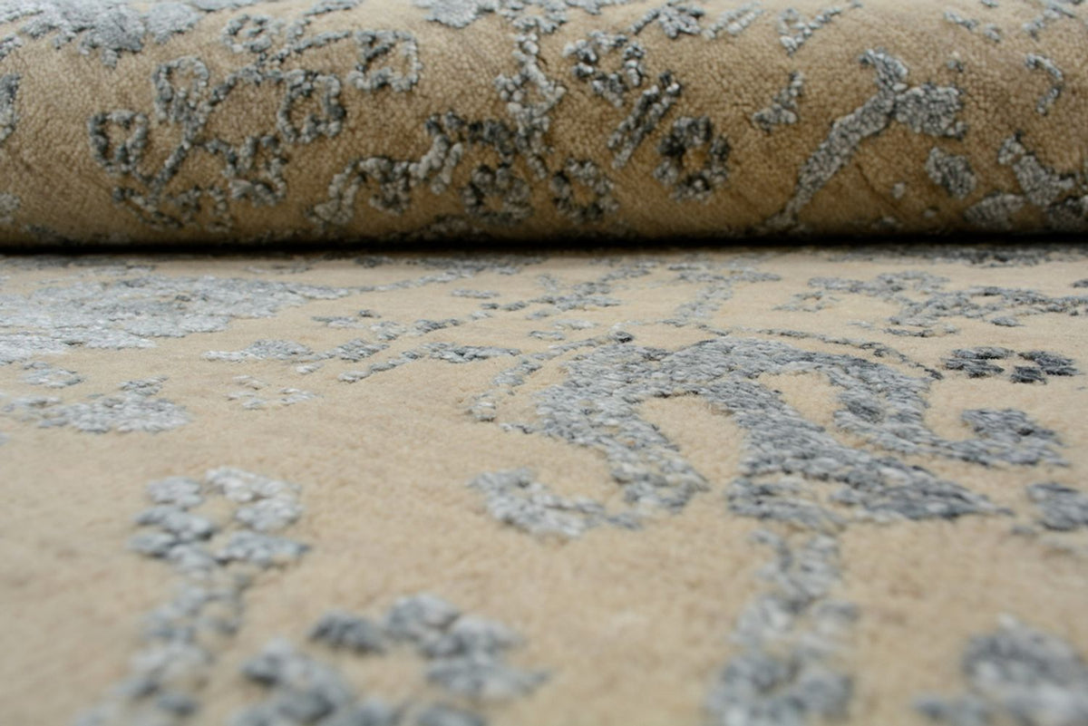 Designer tæppe - 184 x 151 cm - sand