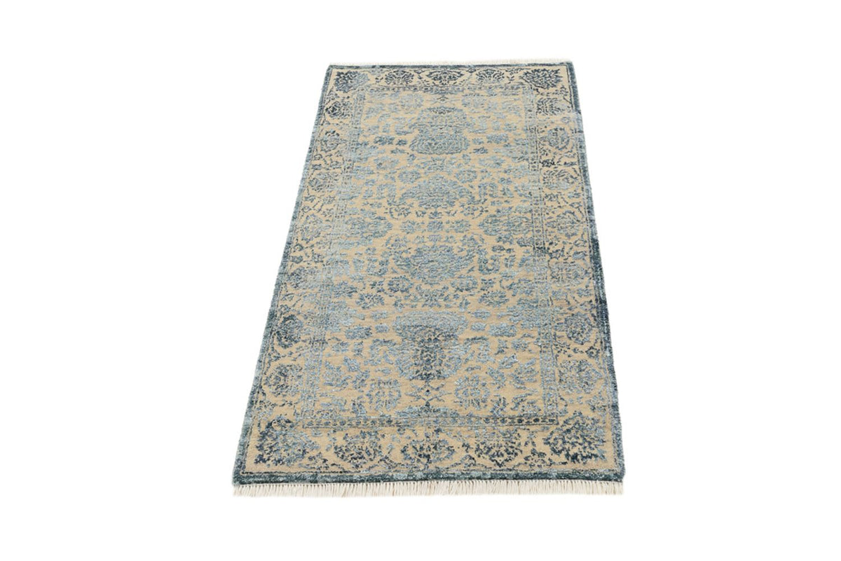 Designer tæppe - 134 x 70 cm - lysegrå