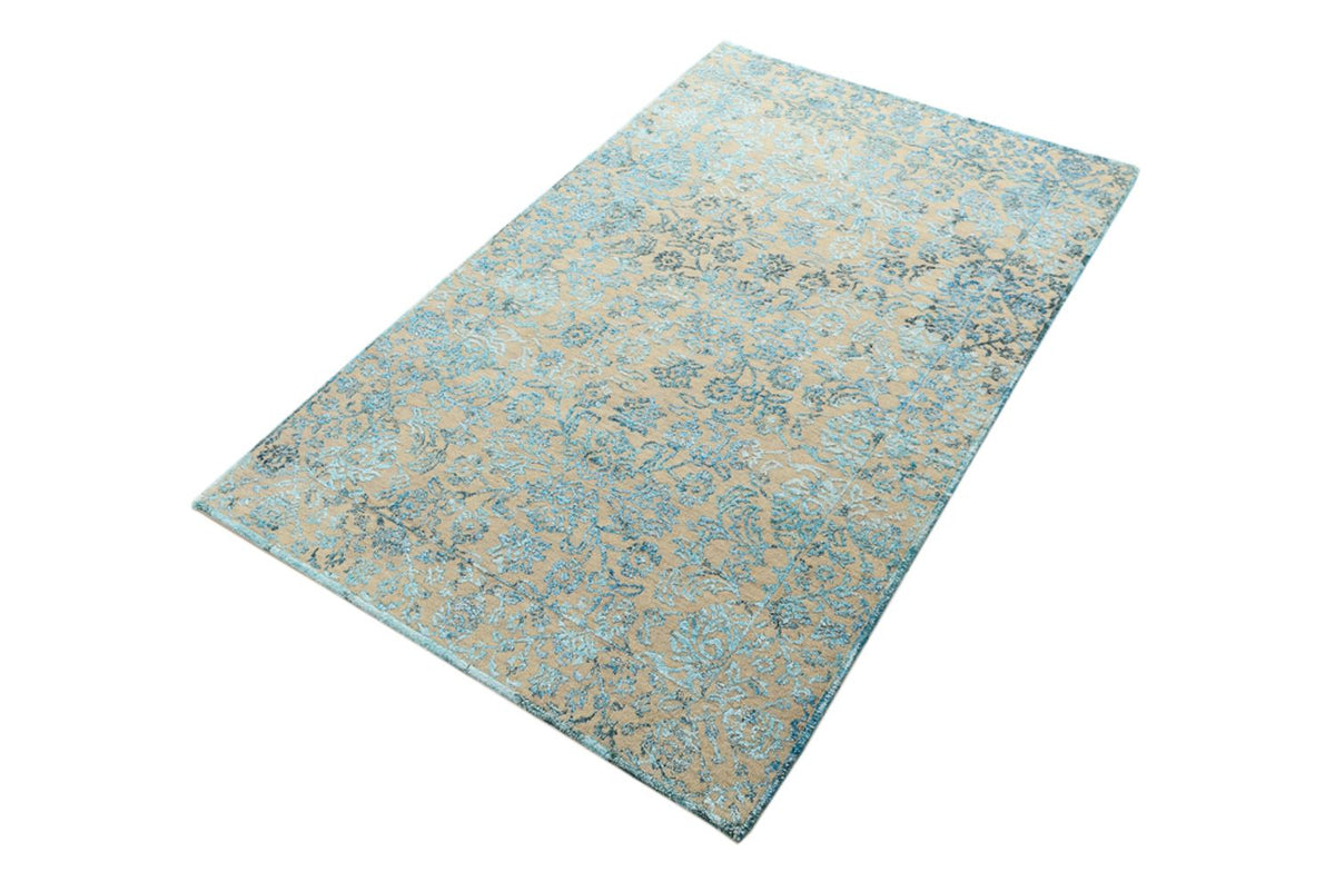 Designer tæppe - 150 x 95 cm - lyseblå
