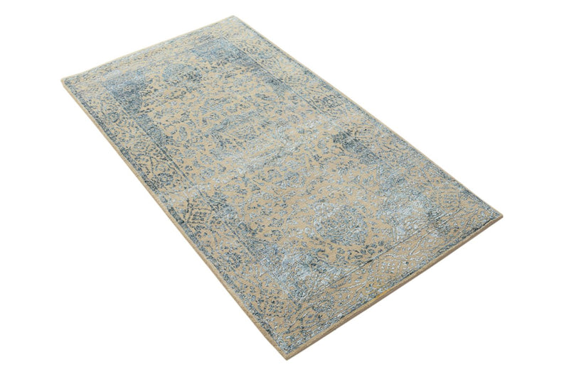 Designer tæppe - 138 x 74 cm - lys beige