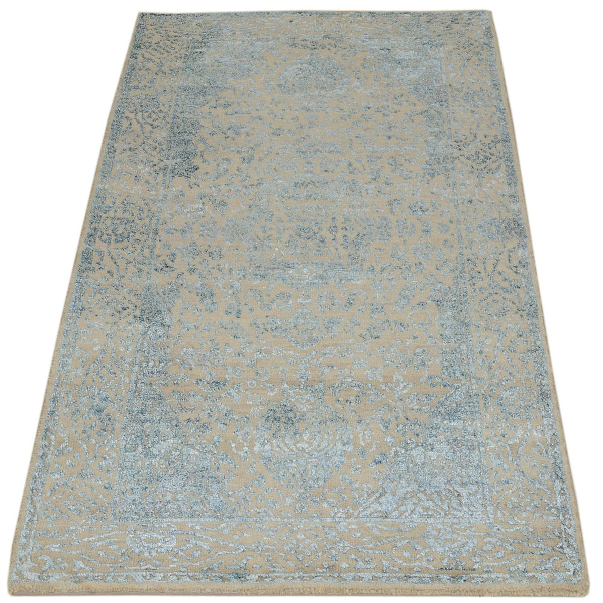 Designer tæppe - 138 x 74 cm - lys beige