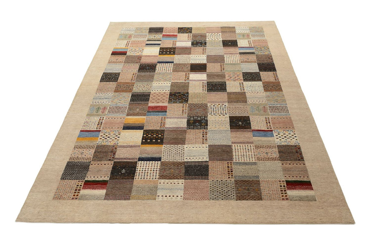 Gabbeh-tæppe - Loribaft Indus - 350 x 250 cm - mørk beige