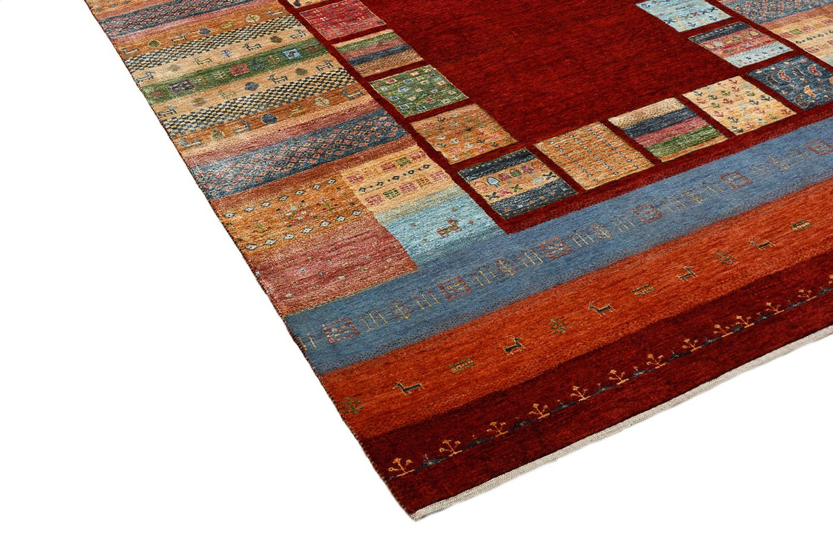 Gabbeh-tæppe - Loribaft Indus - 302 x 206 cm - rød