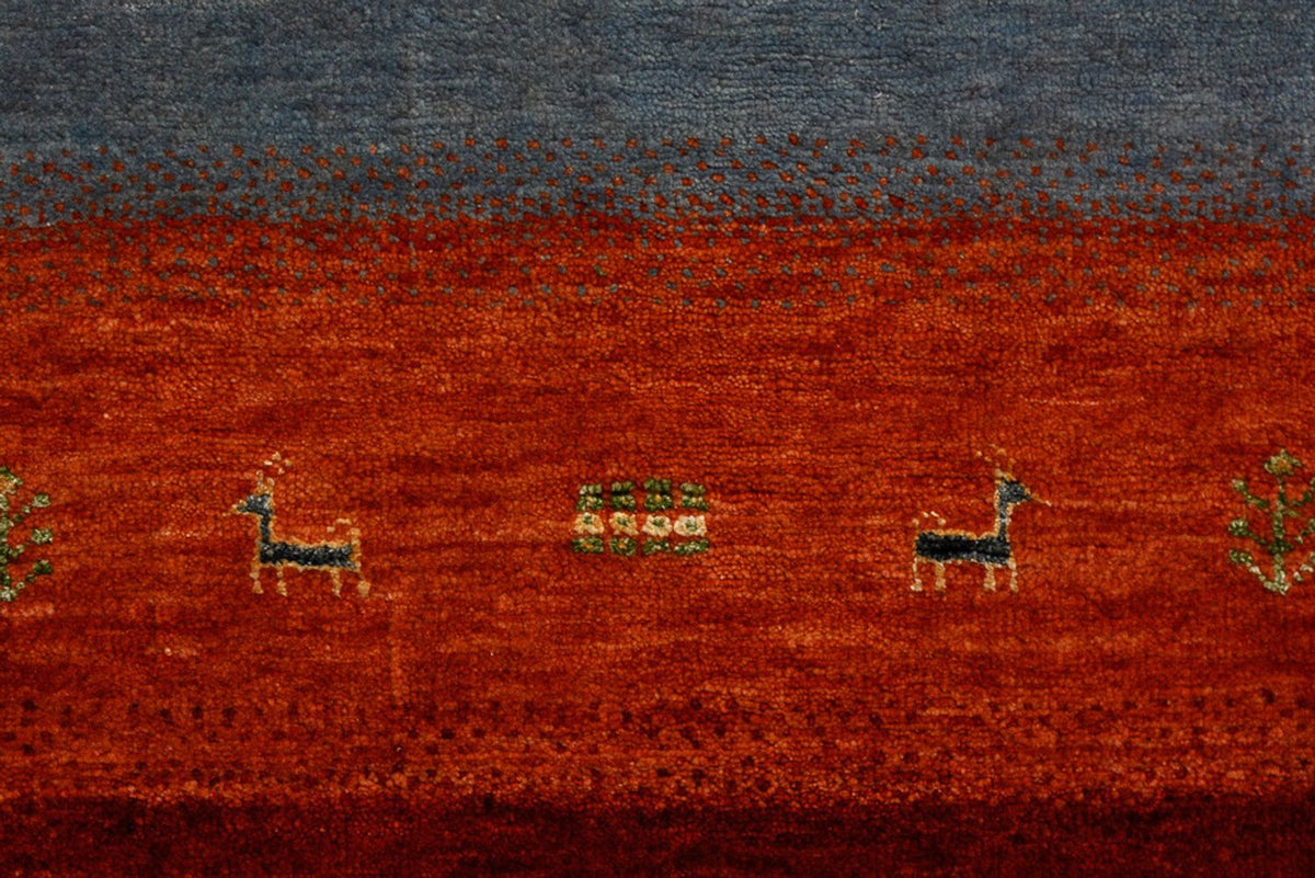 Gabbeh-tæppe - Loribaft Indus - 302 x 206 cm - rød