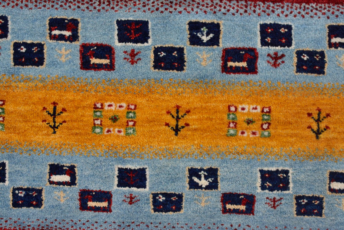 Gabbeh-tæppe - Loribaft Indus - 298 x 249 cm - lys beige