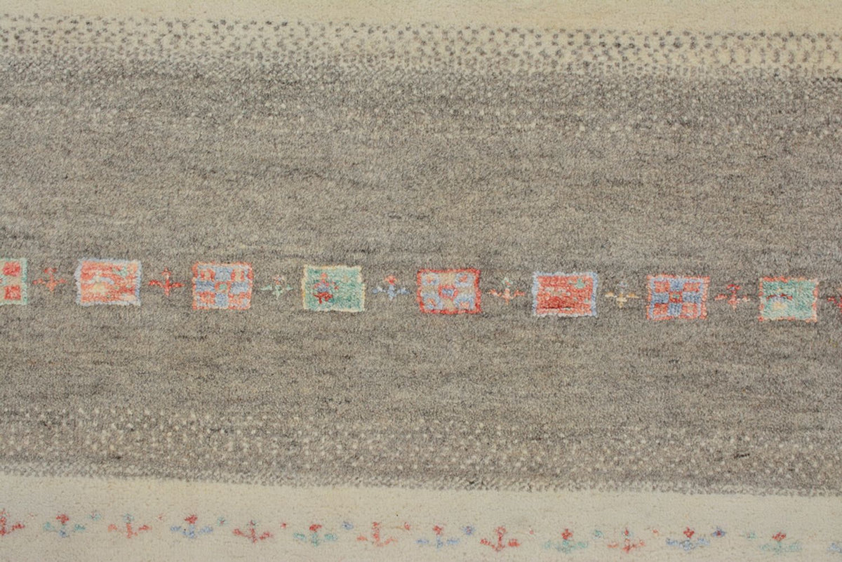 Gabbeh-tæppe - Loribaft Indus - 300 x 253 cm - lys beige