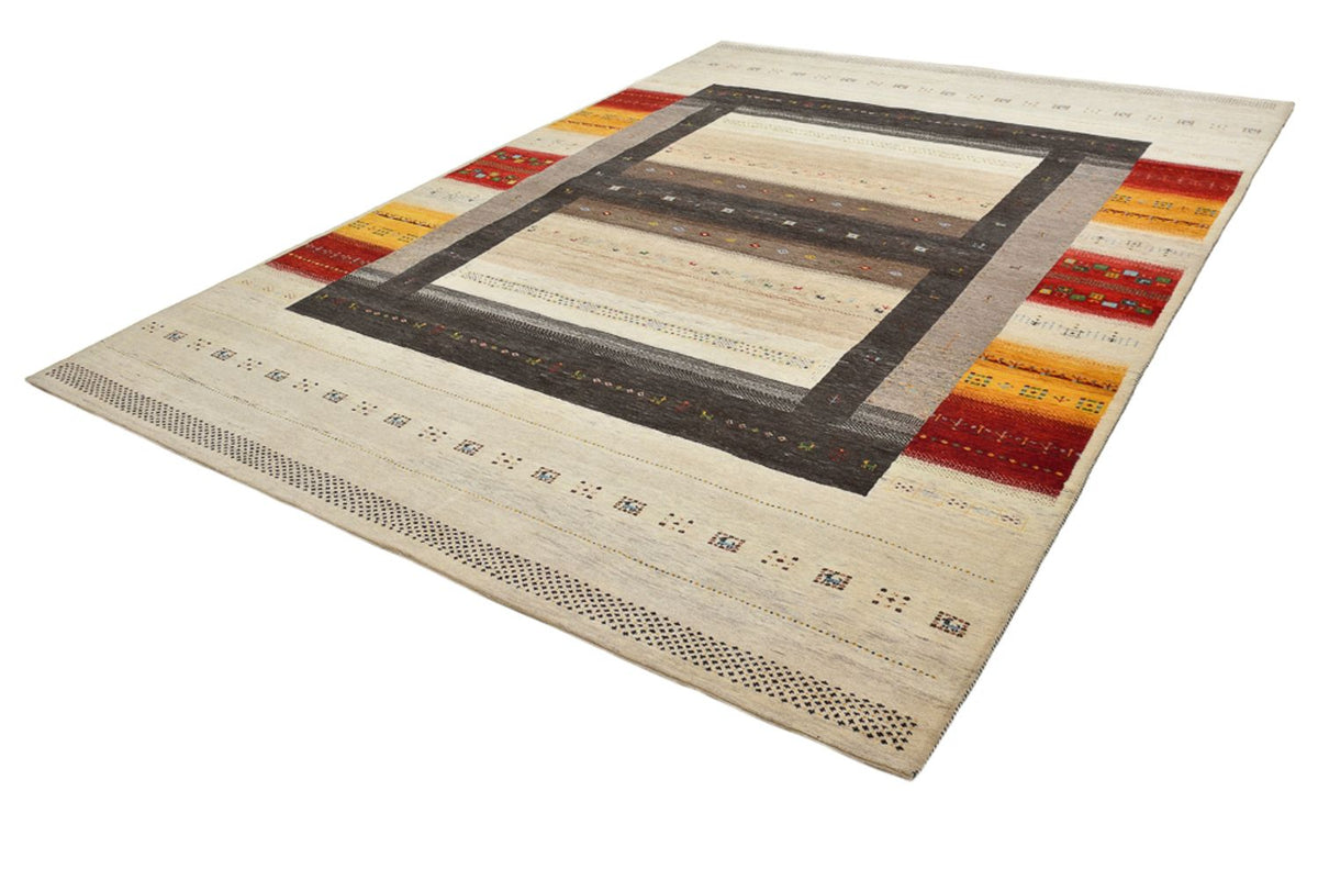 Gabbeh-tæppe - Loribaft Indus - 347 x 254 cm - lys beige
