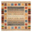Gabbeh-tæppe - Loribaft Indus firkantet - 256 x 250 cm - lys beige