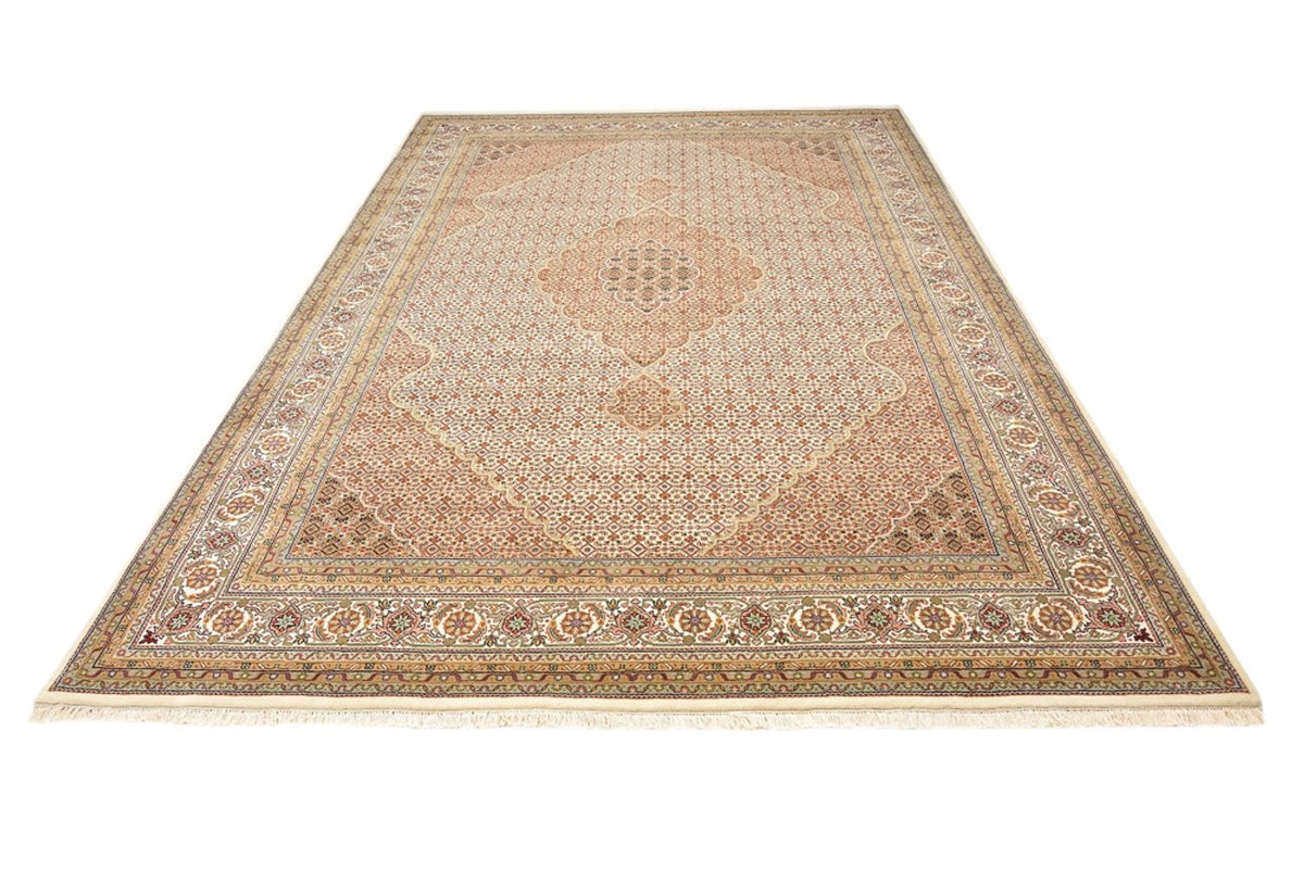Orientalsk tæppe - Tabriz - 352 x 250 cm - mørk beige