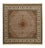 Orientalsk tæppe - Tabriz firkantet - 203 x 201 cm - mørk beige