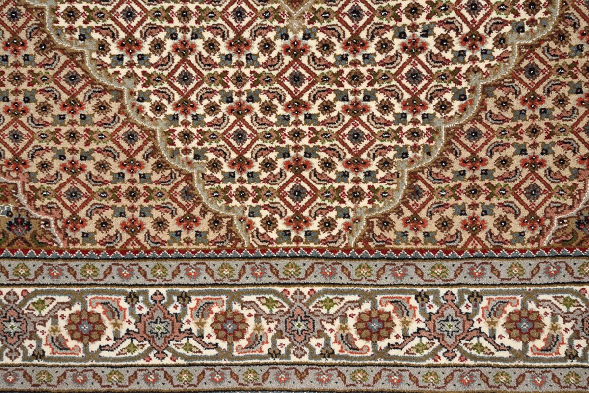 Orientalsk tæppe - Tabriz - 177 x 125 cm - mørk beige