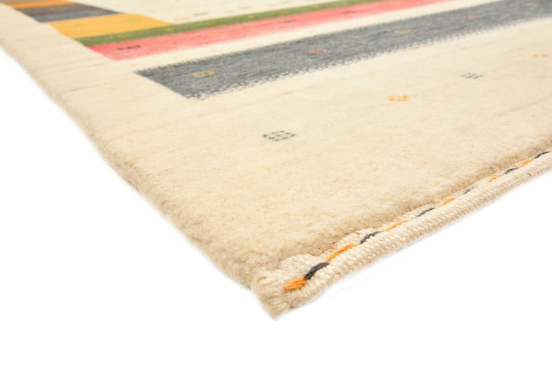 Løber Gabbeh-tæppe - Loribaft Indus - 195 x 101 cm - lys beige