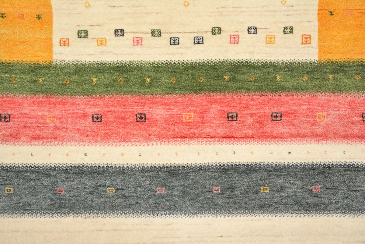 Løber Gabbeh-tæppe - Loribaft Indus - 195 x 101 cm - lys beige