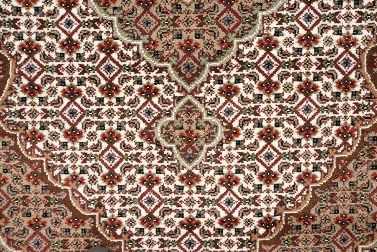 Løber Orientalsk tæppe - Tabriz - 372 x 121 cm - lys beige