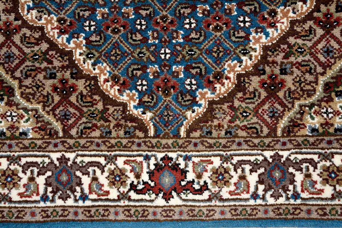 Løber Orientalsk tæppe - Tabriz - 244 x 75 cm - mørkeblå