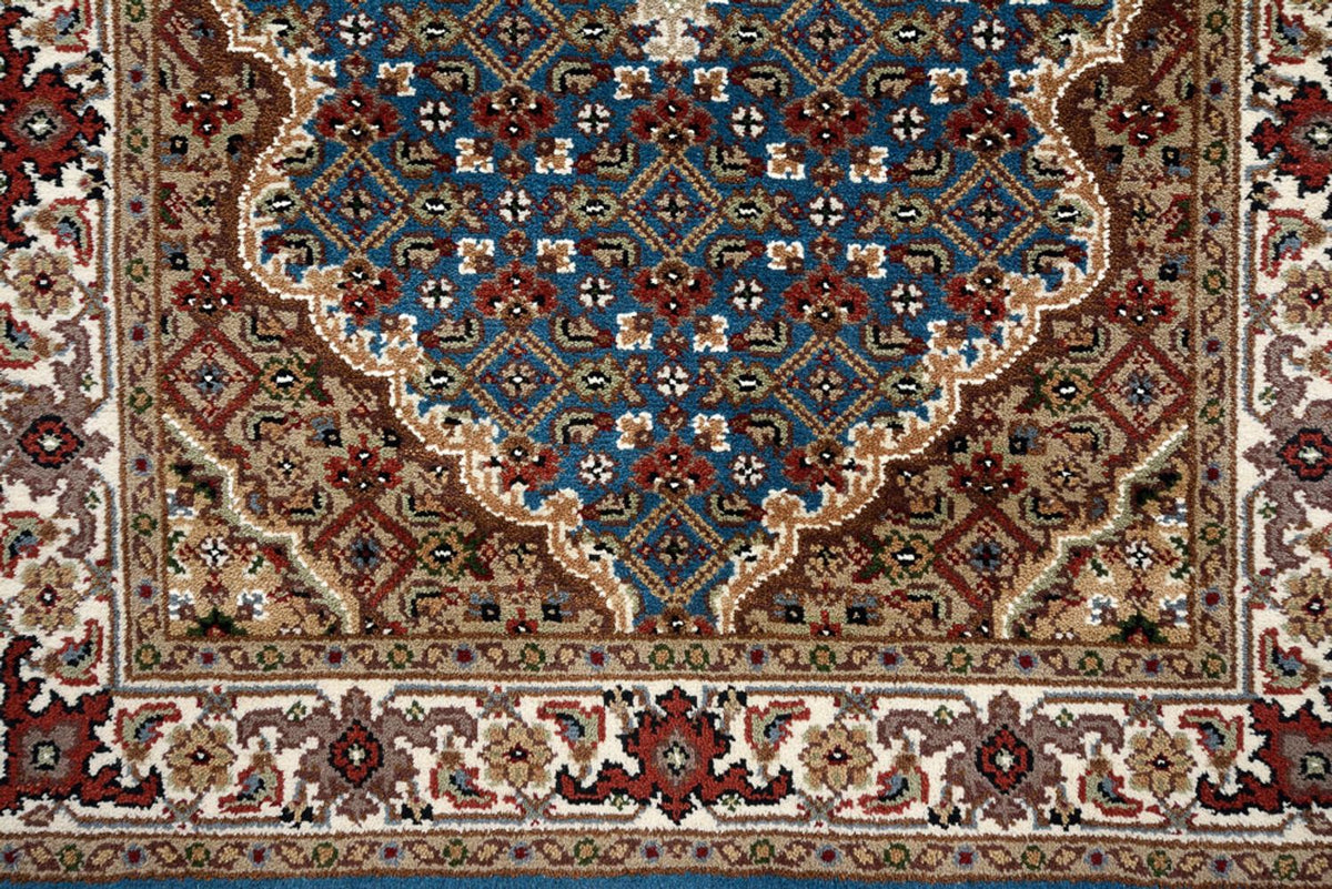 Løber Orientalsk tæppe - Tabriz - 454 x 79 cm - mørkeblå
