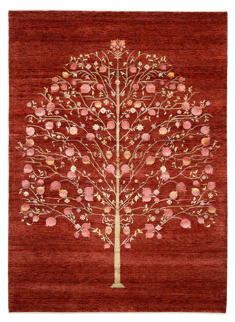 Gabbeh-tæppe - Loribaft Indus - 243 x 176 cm - rød