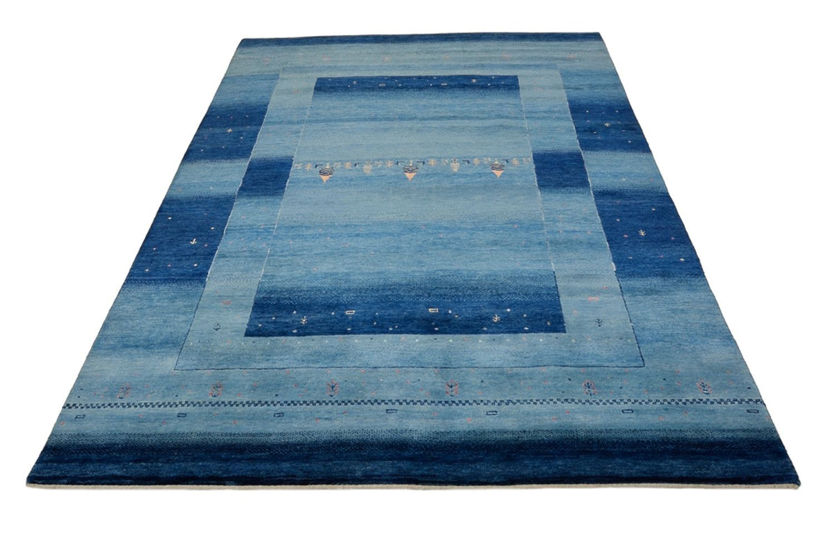 Gabbeh-tæppe - Loribaft Indus - 241 x 175 cm - blå