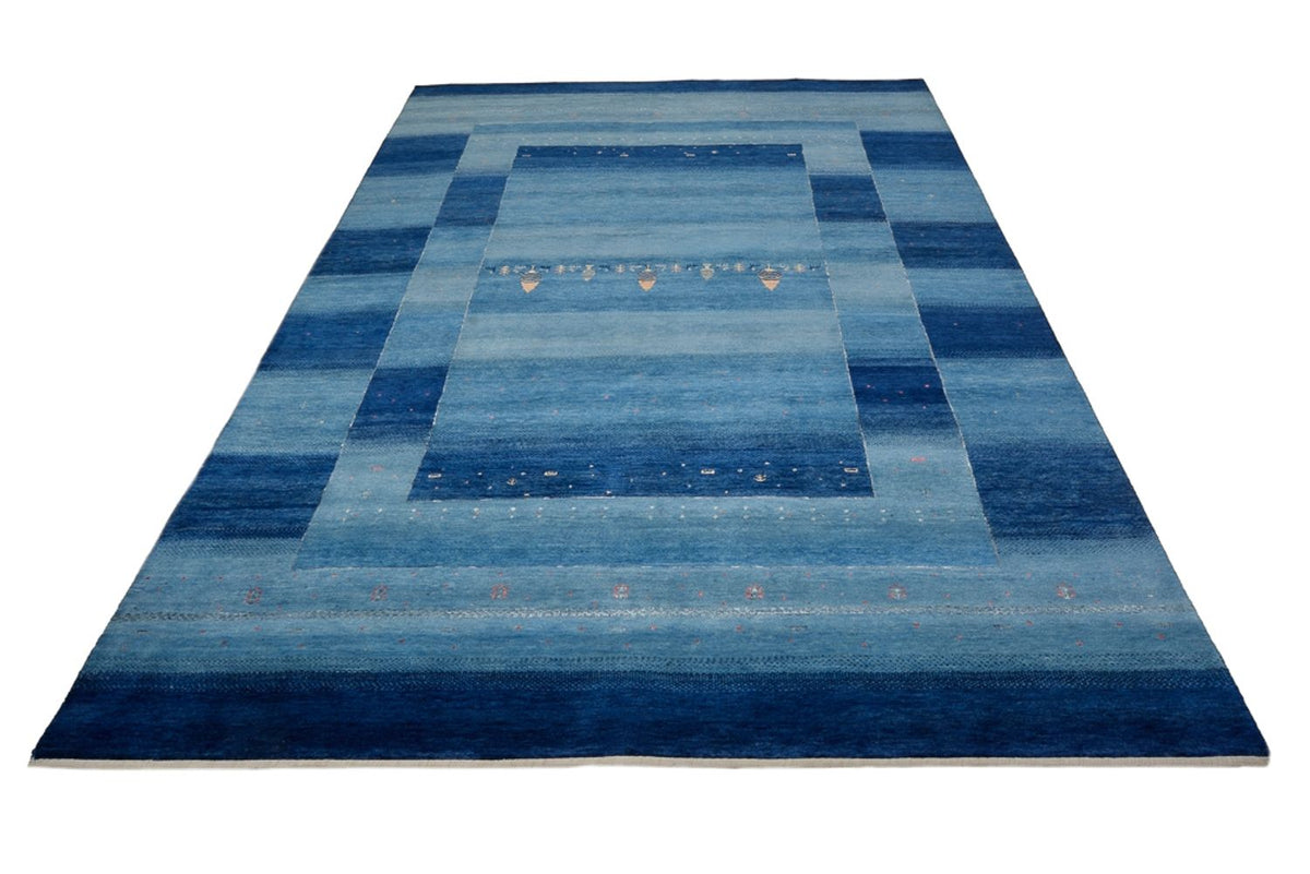 Gabbeh-tæppe - Loribaft Indus - 342 x 253 cm - blå