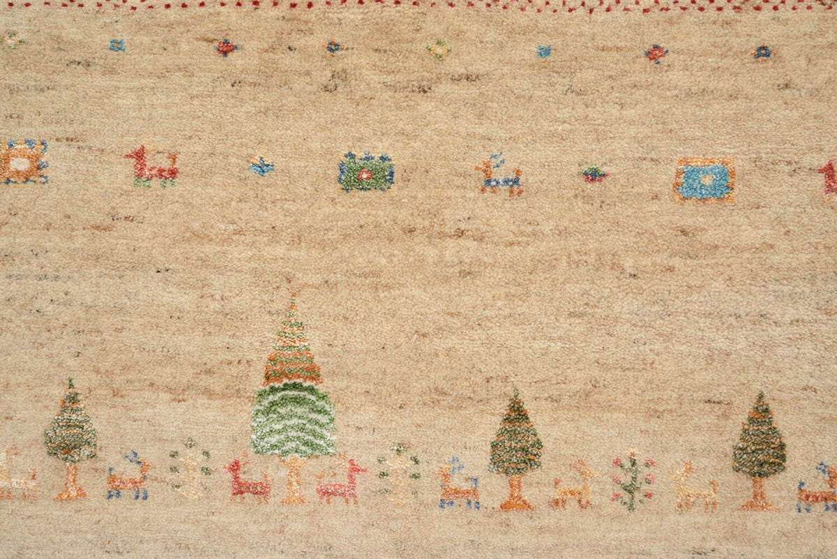 Gabbeh-tæppe - Loribaft Indus - 300 x 206 cm - flerfarvet