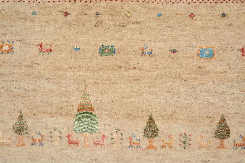 Gabbeh-tæppe - Loribaft Indus - 300 x 206 cm - flerfarvet