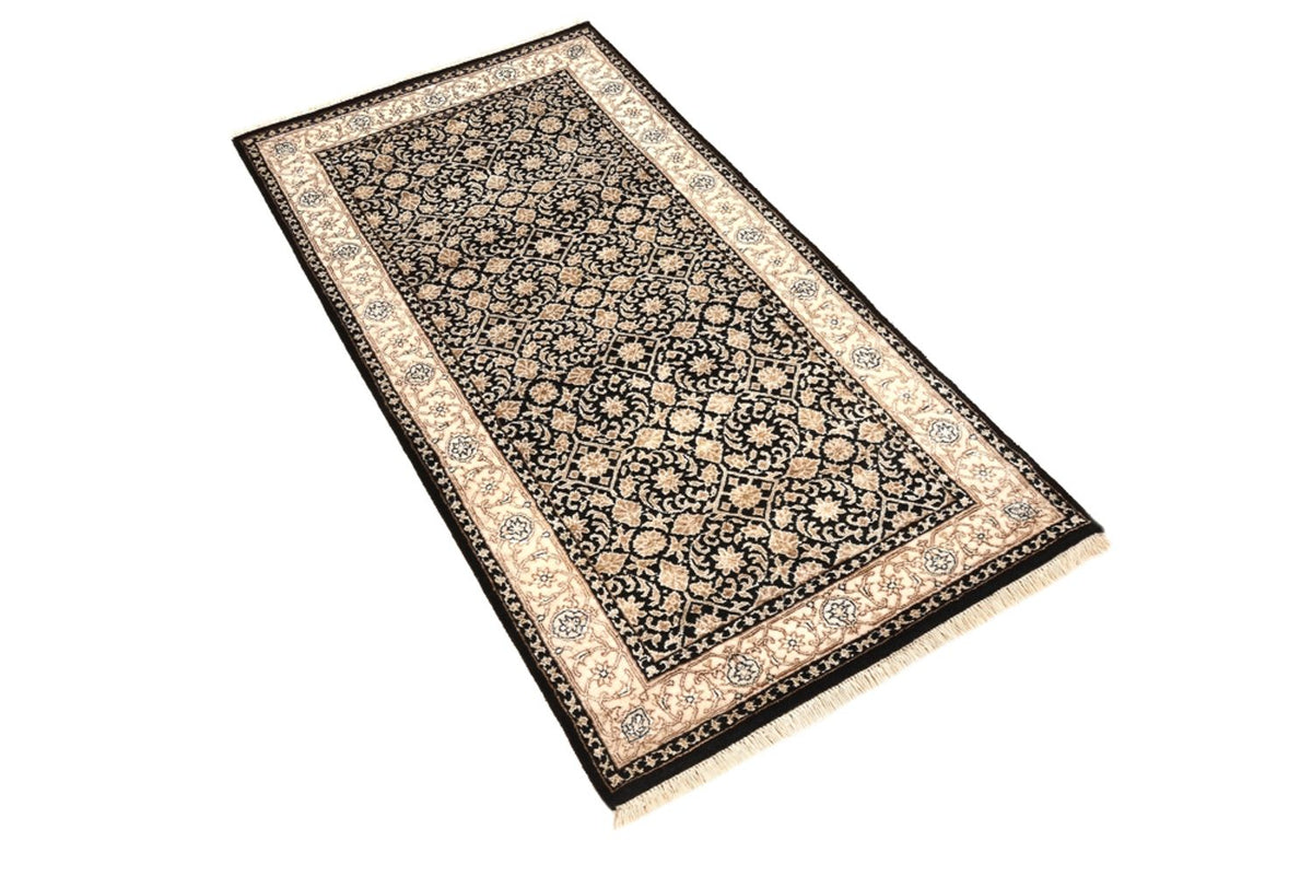 Orientalsk tæppe - Bijar - Indus - 143 x 73 cm - mørkeblå