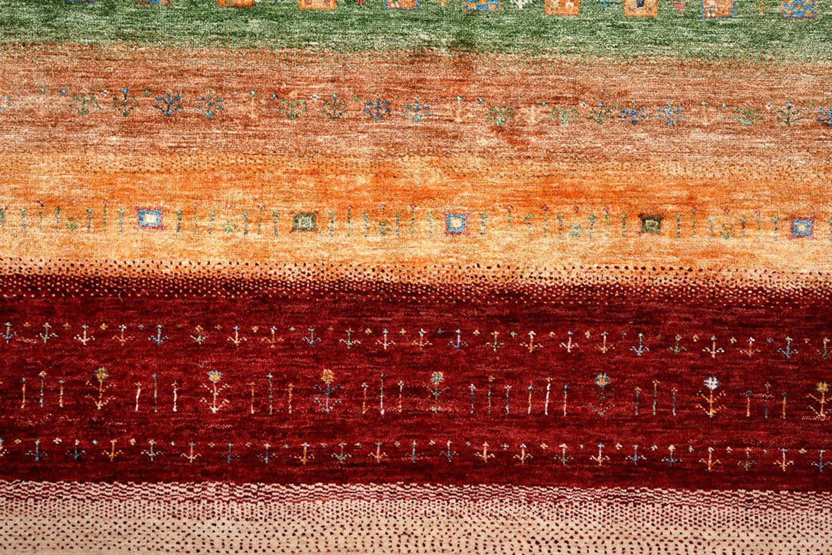 Gabbeh-tæppe - Loribaft Indus - 300 x 251 cm - flerfarvet